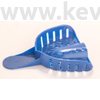 Picture 11/11 -Impression Tray, plastic, blue, with perforations and  grips, 1pc - in several sizes