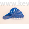 Picture 7/11 -Impression Tray, plastic, blue, with perforations and  grips, 1pc - in several sizes