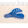 Picture 6/11 -Impression Tray, plastic, blue, with perforations and  grips, 1pc - in several sizes