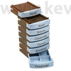 Kép 3/3 - MediBox napi és heti gyógyszeradagoló doboz bézs fiókokkal - többféle választható színben