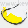 Picture 7/7 -Medical Safety Glasses, with black frame and yellow lenses
