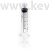 Kép 4/6 - Fecskendő, 5 ml, luer, 3 részes, gumidugós, steril