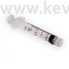 Kép 2/6 - Fecskendő, 2,5 ml, luer-lock, 3 részes, gumidugós, steril 100 db