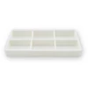 Imagine 1/2 - Tálca, műanyag, autoklávozható, fehér, 6 részre osztott, 1 db