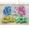 Kép 2/2 - Tejfogtartó  műanyag doboz nyaklánccal, fogformájú, 50 db vegyes színű csomag