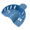 Picture 9/11 -Impression Tray, plastic, blue, with perforations and  grips, 1pc - in several sizes
