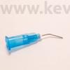 Kép 3/3 - Pre-bent kanül,  kék, 23G, 20db, savakhoz