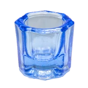 Sticluță pentru medicamente, albastră, cu pereți groși, fără capac - 1 buc