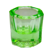 Medication bottle, green, thick-walled, without cap - 1 piece