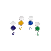 Műanyag ékek, normál, XS(=F)-es méret, kék - 100 db/doboz