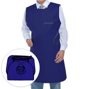 Lead apron for adults, blue, 1 piece, 60x100 cm, thickness: 0.35 mm, for intraoral X-rays