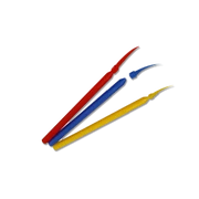 Plastic interdental wedges with handle, medium size (M), blue, 100 pieces