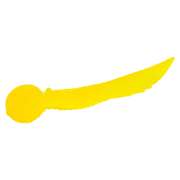 Piesă de plastic cu gaură, galben/taie M, 100 bucăți/cutie