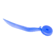 Plastic wedges with hole, blue/size: XS(=F), 100 pieces/box