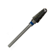 Karbid frézer, 1 db, HP, kék, lekerekített kúp alakú, L060S, fém-, műanyag- és gipsz alakításhoz