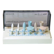 Kompozit polírozó készlet, 9 db/doboz, RA, (3 arkansas és 6 gumi)