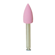 Szilikon polírozó, RA, 1 db, rózsaszín, láng alakú, 5x10 mm, ISO: 243/050