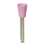 Polisher made of silicone, pink, funnel-shaped, medium-hard, 6x9.5 mm, ISO: 030/060, RA , 1 piece