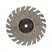 Szeparáló korong, gyémánt, flexibilis, mandrel nélkül, fogazott, 0,25x22 mm