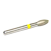 Diamond Bur, FG, yellow, mace finishing, 1pc, 23