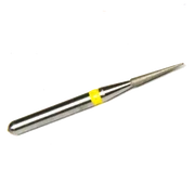 Diamond finisher, yellow, short, shape: pointed, FG