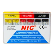 PAPÍR CSÚCS - W-file (Waveone) 100 db-os, steril, színjelzett, S-P-L