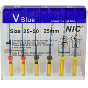 V-blue (Reciproc blue) set #25-50, 25 mm, 6 db gépi tű, 40%-kal növelt rugalmasság