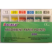 Puncte de hârtie, cu cod de lungime, 200 bucăți, #15-40 (conic 0.02)