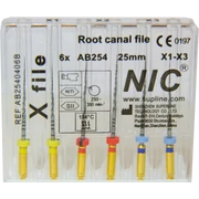 X-file (Protaper Next) set X1-X3 ( 6 gépi tű), 25 mm, M-wire NiTi