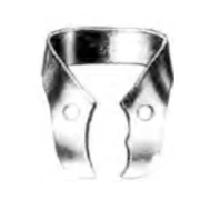 Rubber dam clamp, Ivory, type 29, for upper left molars, 1 piece