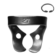 Rubber dam clamp, Ivory, type 8.27, on the roots of all molars, 1 piece