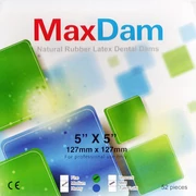 Dental Dam, latex, MEDIUM, 52 pieces, green, 127 x 127 mm, MINT, lightly powdered (expired: 11/2025)