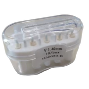 Glass fibre pen 1.4mm, white - Bisconipost, refill pack, 10 pieces