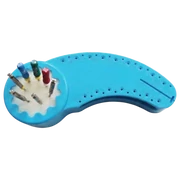 Twin-Bloc, műszermérő és tároló, autoklávozható, kék