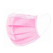 DOCHEM® Tip IIR - Mască facială cu bandă elastică, 3 straturi, roz, 50 bucăți/cutie