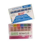 Papír poén, 60 db, több méretben, színjelzett  (Taper 0.06) Papír poén, 60 db, több méretben, színjelzett  (Taper 0.06)