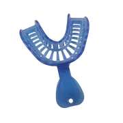 DENU Tavă de amprentă pentru implant, 4 buc/pachet, - albastru mandibulă, M