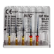 Gf files, 25 mm, sx-z3#, set, NiTi, 6 pieces