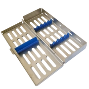 Sterilizáló fém kazetta, 5 műszernek, 17x188x70 mm