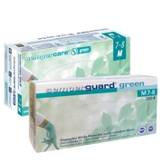 Semper® GREEN (nemcsak nevében zöld) púdermentes nitril kesztyű, 200 db/doboz
