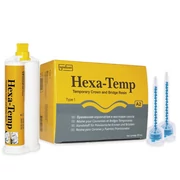 Spident, Hexa-Temp, 50 ml, matériau temporaire autocollant pour couronnes et bridges + 10 embouts mélangeurs Spident, Hexa-Temp, 50 ml, matériau temporaire autocollant pour couronnes et bridges + 10 embouts mélangeurs