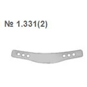 TOR Perforated, Narrow, 2x3 holes, semi-circular, premolar-molar, metal, sticker, 50 micron thick, 12 pcs/bag