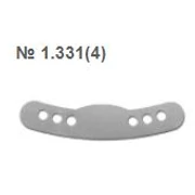 TOR - Grandes matrices métalliques perforées semi-circulaires avec 2x3 trous, avec gencive creuse, molaire, épaisseur : 50 microns, 12 pièces/poche