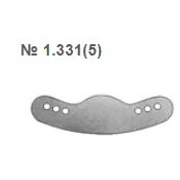 TOR - Matrici metalice perforate extra mari, semicirculare cu 2x3 găuri, cu gol gingival, molar, grosime: 50 microni, 12 bucăți/sac