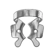 Symmetrical Clamp (winged clamp with rigid angular "jaws", for large molars (festooned jaws for molars' roots), #8 type