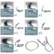 TOR - FÉLKÖRÖS, lyukas, DOMBORÍTOTT FÉMMATRICÁK 0,05MM (12 DB)