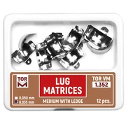 TOR-Lug- Cut embossed metal matrices with gum extension, 35 micron, 12 pieces, medium