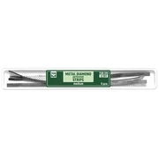 Perforierter Metallpolierstreifen, mittlere Körnung, Dicke: 100 Mikron, 5 Stück, L änge: 145 mm, Breite: 4 mm