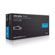 NITRYLEX BLACK (S) mănuși, fără pudră, 100 bucăți, mărime: S