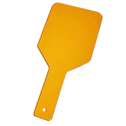 Védőpajzs, narancs, fotopolimerizációs lámpa fénye ellen véd